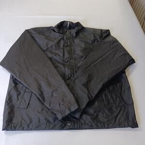 Vintage REI Gore-Tex Men's Black Full Zip Windbreaker Jacket Size Medium